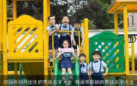 2026年10月出生的男孩名字大全 有涵养新颖的男孩名字大全
