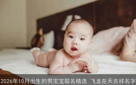 2026年10月出生的男宝宝取名精选 飞龙在天吉祥名字