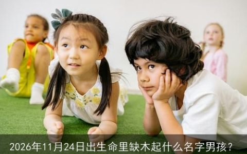 2026年11月24日出生命里缺木起什么名字男孩？