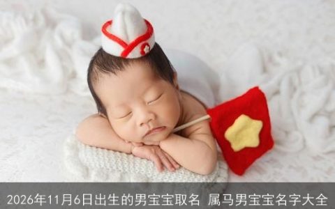 2026年11月6日出生的男宝宝取名 属马男宝宝名字大全