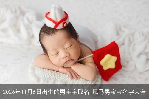 2026年11月6日出生的男宝宝取名 属马男宝宝名字大全