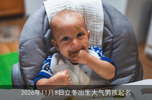 2026年11月8日立冬出生大气男孩起名