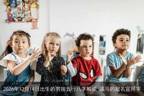 2026年12月14日出生的男孩五行八字解读 属马的起名宜用字