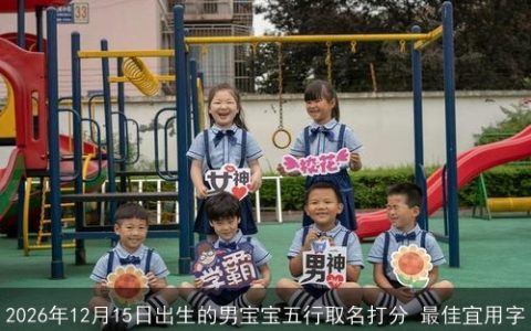 2026年12月15日出生的男宝宝五行取名打分 最佳宜用字