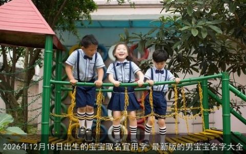 2026年12月18日出生的宝宝取名宜用字 最新版的男宝宝名字大全
