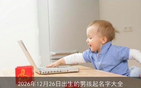 2026年12月26日出生的男孩起名字大全