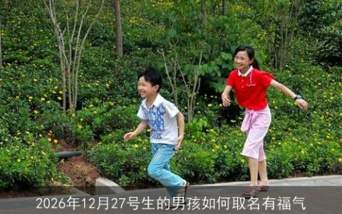 2026年12月27号生的男孩如何取名有福气