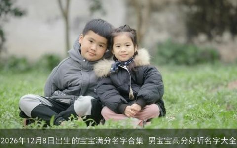 2026年12月8日出生的宝宝满分名字合集 男宝宝高分好听名字大全