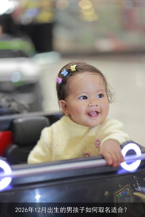 2026年12月出生的男孩子如何取名适合？