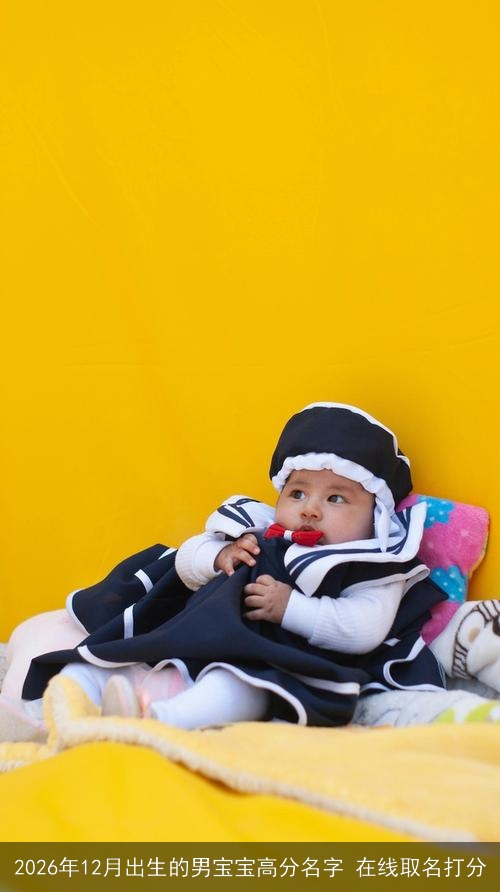 2026年12月出生的男宝宝高分名字 在线取名打分