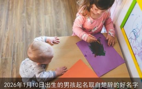 2026年1月10日出生的男孩起名取自楚辞的好名字