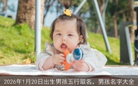 2026年1月20日出生男孩五行取名，男孩名字大全