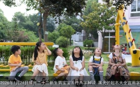 2026年1月24日腊月二十二新生男宝宝五行八字解读 属火的起名大全宜用字