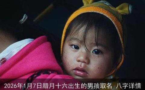 2026年1月7日腊月十六出生的男孩取名 八字详情