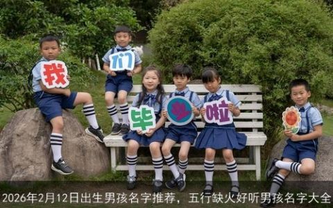2026年2月12日出生男孩名字推荐，五行缺火好听男孩名字大全