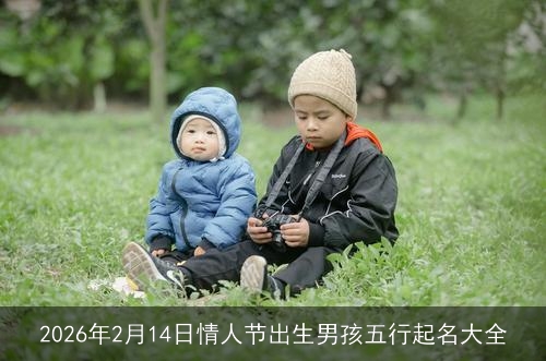 2026年2月14日情人节出生男孩五行起名大全