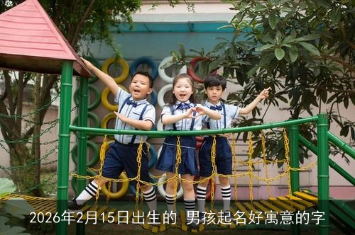 2026年2月15日出生的 男孩起名好寓意的字