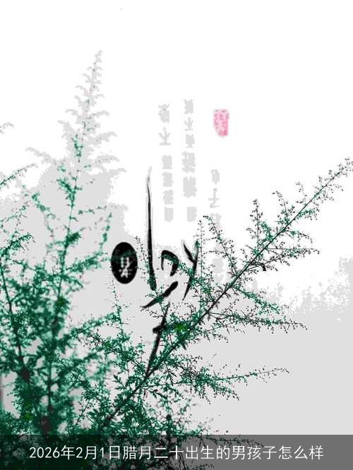 2026年2月1日腊月二十出生的男孩子怎么样