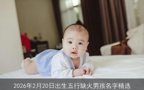2026年2月20日出生五行缺火男孩名字精选