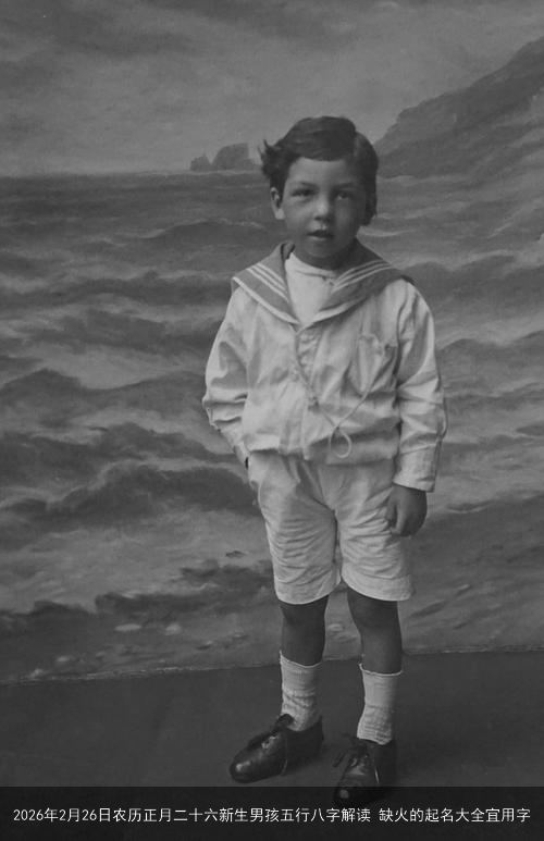 2026年2月26日农历正月二十六新生男孩五行八字解读 缺火的起名大全宜用字