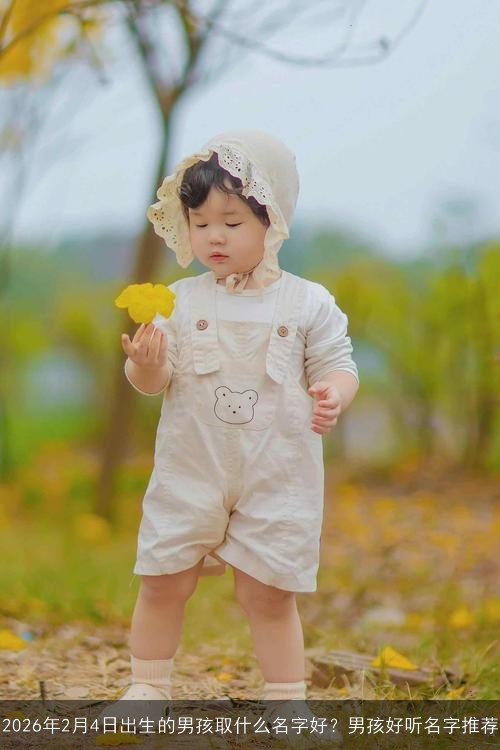 2026年2月4日出生的男孩取什么名字好？男孩好听名字推荐