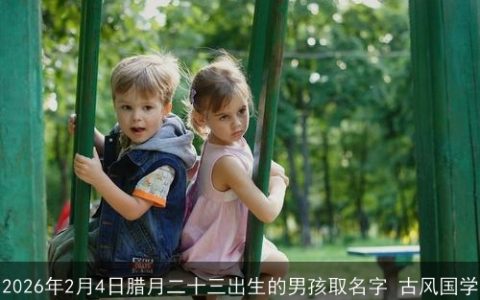 2026年2月4日腊月二十三出生的男孩取名字 古风国学