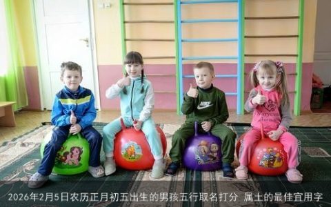 2026年2月5日农历正月初五出生的男孩五行取名打分 属土的最佳宜用字