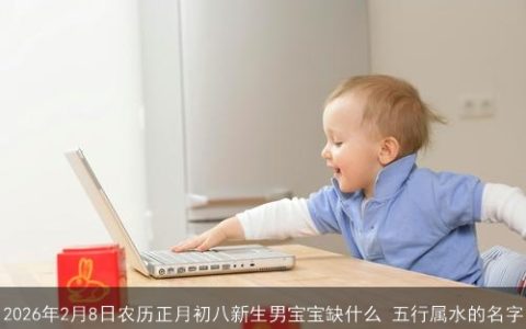 2026年2月8日农历正月初八新生男宝宝缺什么 五行属水的名字