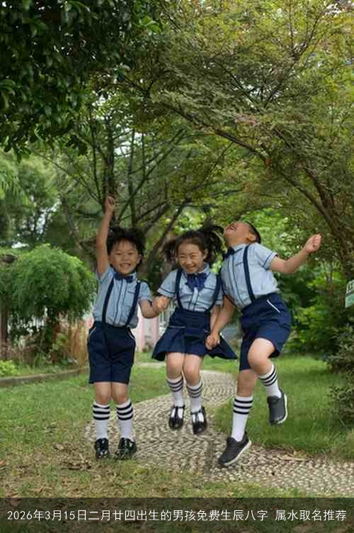 2026年3月15日二月廿四出生的男孩免费生辰八字 属水取名推荐