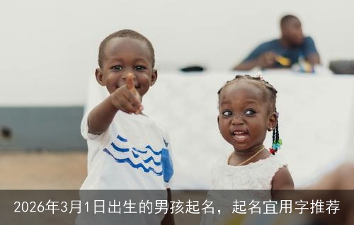 2026年3月1日出生的男孩起名，起名宜用字推荐