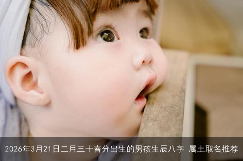 2026年3月21日二月三十春分出生的男孩生辰八字 属土取名推荐