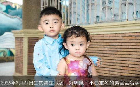 2026年3月21日生的男生取名，好听顺口不易重名的男宝宝名字