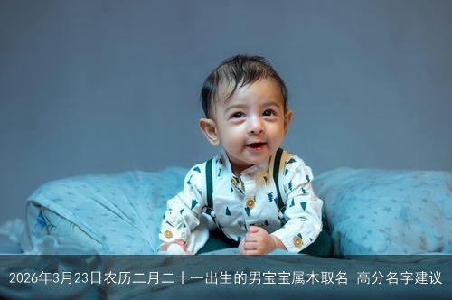2026年3月23日农历二月二十一出生的男宝宝属木取名 高分名字建议
