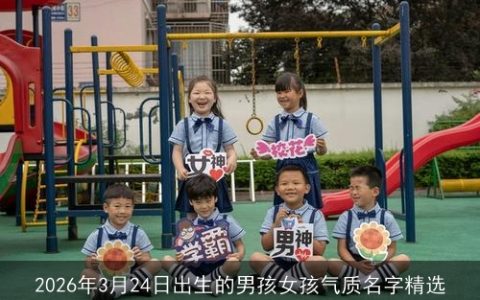 2026年3月24日出生的男孩女孩气质名字精选
