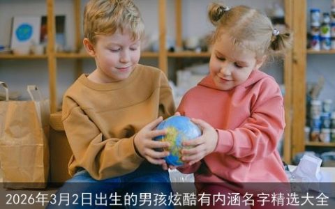2026年3月2日出生的男孩炫酷有内涵名字精选大全