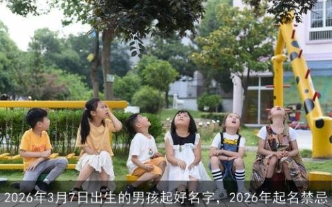 2026年3月7日出生的男孩起好名字，2026年起名禁忌