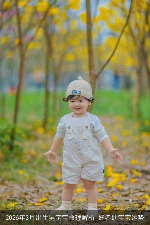 2026年3月出生男宝宝命理解析 好名助宝宝运势