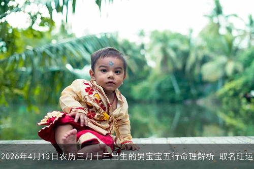 2026年4月13日农历三月十三出生的男宝宝五行命理解析 取名旺运