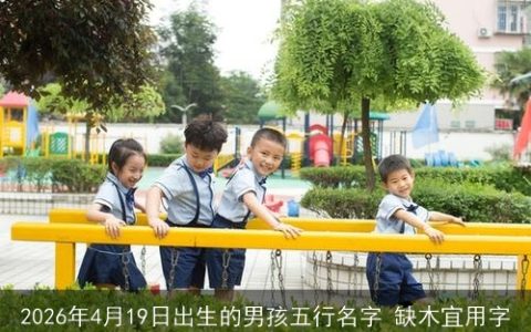 2026年4月19日出生的男孩五行名字 缺木宜用字