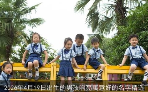 2026年4月19日出生的男孩响亮寓意好的名字精选