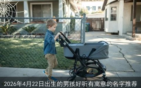 2026年4月22日出生的男孩好听有寓意的名字推荐