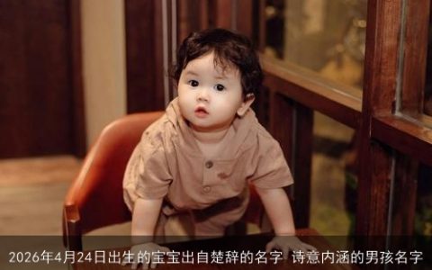 2026年4月24日出生的宝宝出自楚辞的名字 诗意内涵的男孩名字