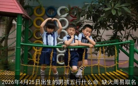 2026年4月25日出生的男孩五行什么命 缺火周易取名