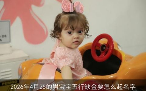 2026年4月25的男宝宝五行缺金要怎么起名字