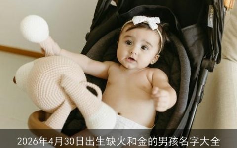 2026年4月30日出生缺火和金的男孩名字大全