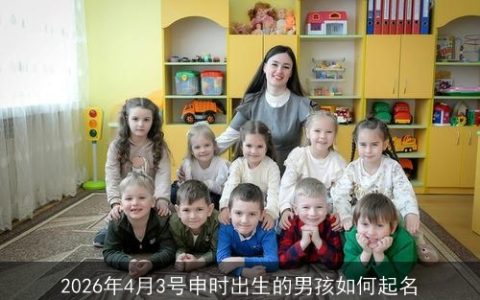 2026年4月3号申时出生的男孩如何起名