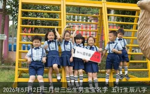 2026年5月12日三月廿三出生男宝宝名字 五行生辰八字