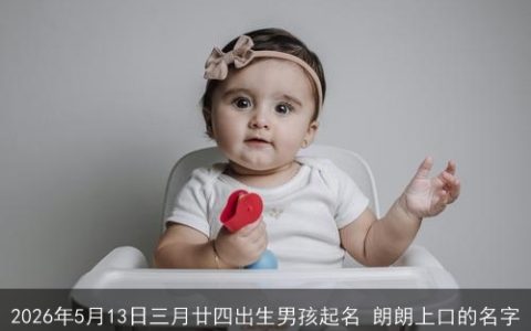 2026年5月13日三月廿四出生男孩起名 朗朗上口的名字