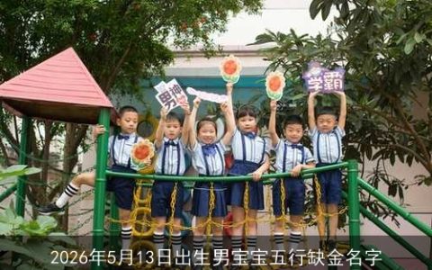 2026年5月13日出生男宝宝五行缺金名字