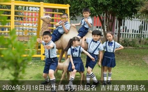 2026年5月18日出生属马男孩起名 吉祥富贵男孩名